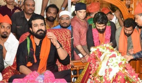 கடப்பா தர்ஹா தரிசனம் ; ஏ.ஆர்.ரஹ்மானுக்கு கொடுத்த வாக்கை நிறைவேற்றிய ராம்சரண்