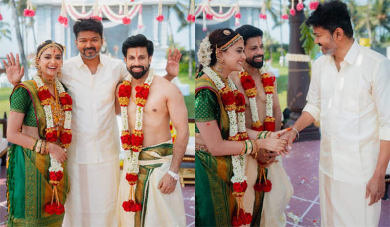 விஜய் வாழ்த்திய புகைப்படங்களை வெளியிட்டு  கீர்த்தி சுரேஷ் போட்ட பதிவு