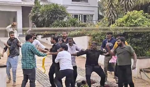 அல்லு அர்ஜுன் வீடு மீது கல்வீசி தாக்குதல்