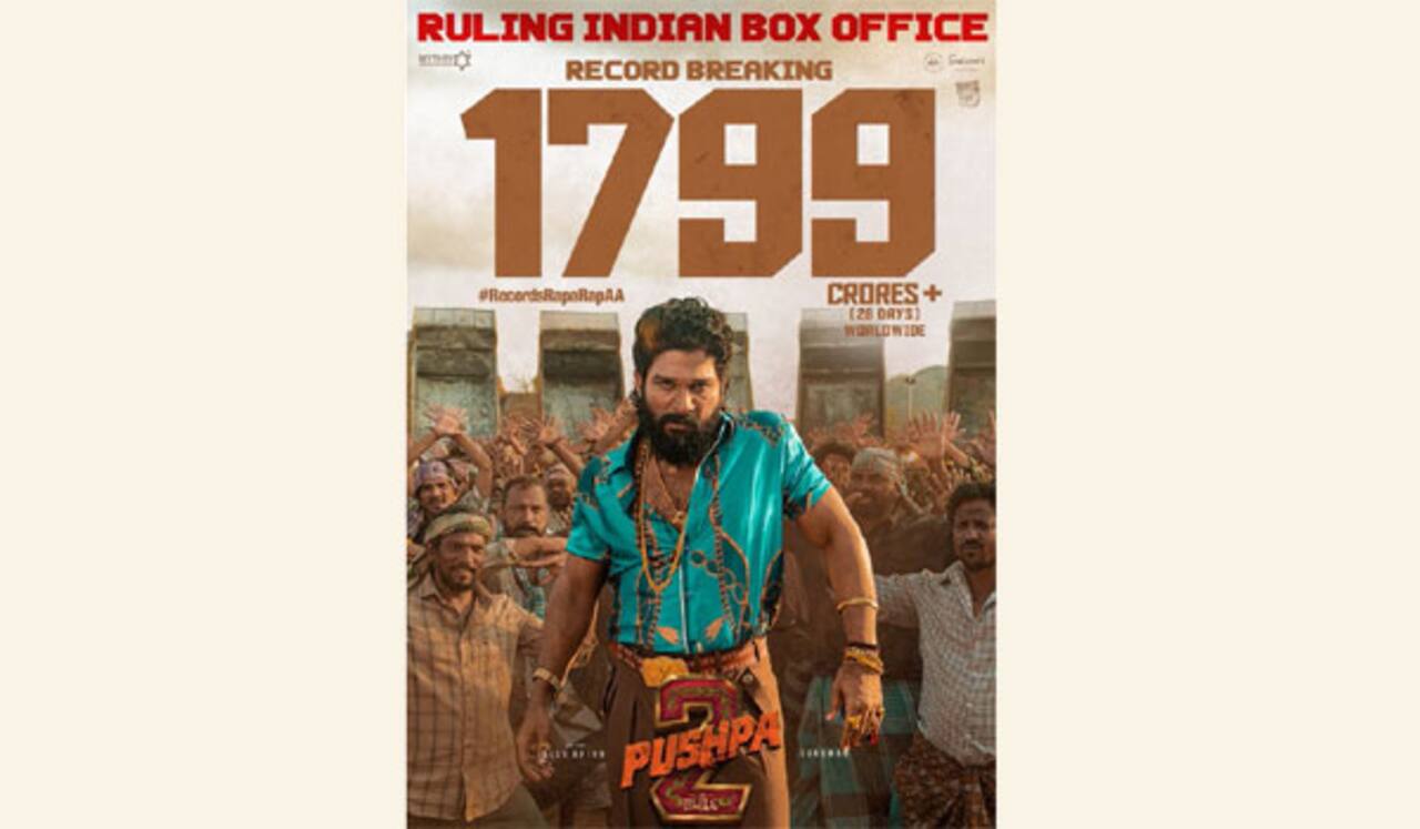 புஷ்பா 2 - ஹிந்தியில் 900 கோடி, இந்தியாவில் 1400 கோடி வசூல்