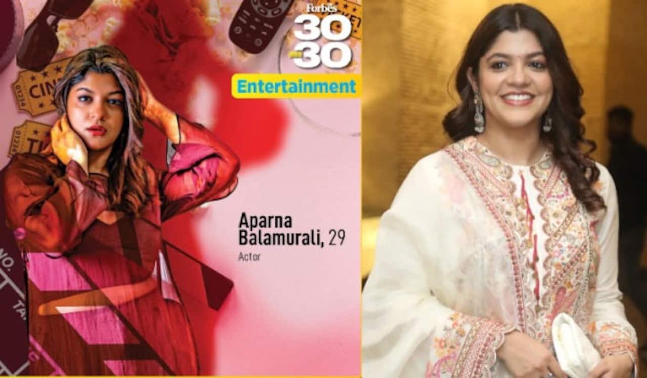 போர்ப்ஸ் வெளியிட்ட 30 இந்திய பிரபலங்களின் பட்டியலில் இடம் பிடித்த அபர்ணா பாலமுரளி