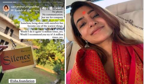 மூன்று நாட்கள் மவுன விரதம் கடைபிடித்த சமந்தா!