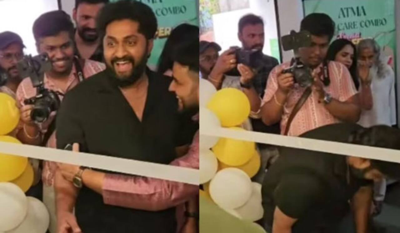 திறப்பு விழாவிற்கு வந்து ரிப்பனை வெட்டாமல் குனிந்து செல்ல முயன்ற நடிகர்