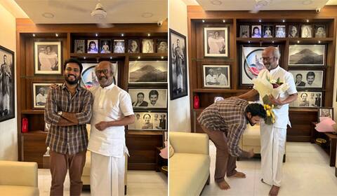 ரஜினிகாந்தை சந்தித்து ஆசீர்வாதம் பெற்ற குட் நைட் தயாரிப்பாளர்