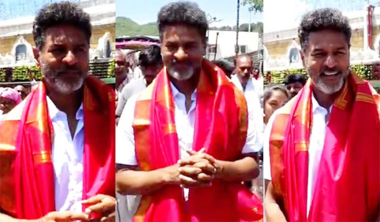 திருப்பதி கோவிலில் குடும்பத்துடன் சாமி தரிசனம் செய்த பிரபுதேவா!
