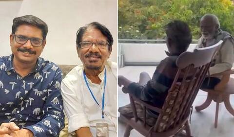 பாட்டு பாடி, பழைய நினைவுகளை பகிர்ந்து பாரதிராஜாவை தேற்றிய கங்கை அமரன்