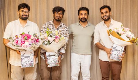 டூரிஸ்ட் பேமிலி இயக்குனரை நேரில் அழைத்து பாராட்டிய சூர்யா