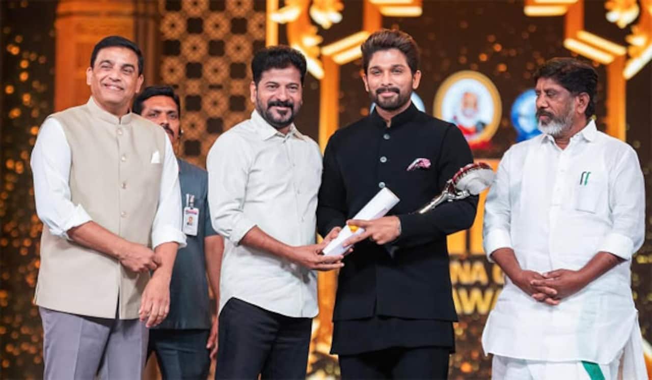 தெலுங்கானா மாநில சினிமா விருதுகள்: நேரில் விருது பெற்ற அல்லு அர்ஜுன்