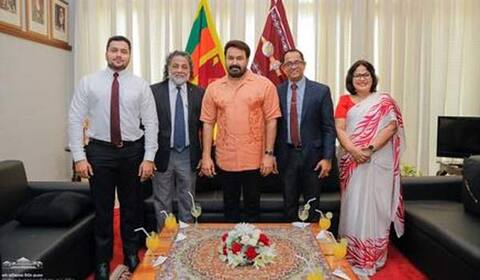 இலங்கை பார்லிமென்டில் சிறப்பு விருந்தினராக பங்கேற்ற மோகன்லால்