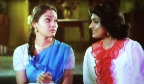 பிளாஷ்பேக்: மாதவி இரு வேடங்களில் நடித்த படம்
