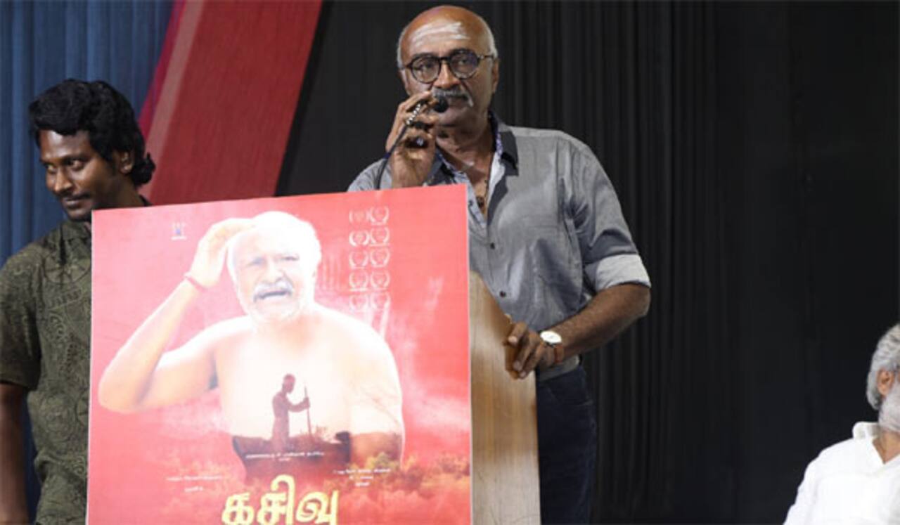 எழுத்தாளர் பூமணியின் கசிவு கதையில் நடித்த எம்.எஸ்.பாஸ்கர்