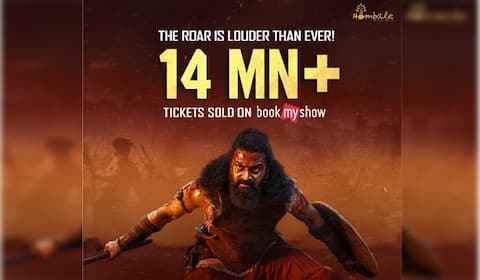 காந்தாரா சாப்டர் 1 : ஆன்லைன் இணையதளத்தில் 14 மில்லியன் டிக்கெட்டுகள் விற்பனை