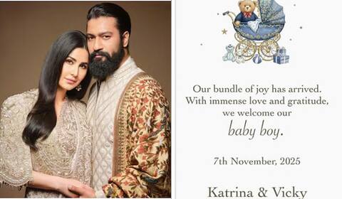 கத்ரினா கைப் - விக்கி கவுஷல்  நட்சத்திர தம்பதிக்கு ஆண் குழந்தை பிறந்தது!