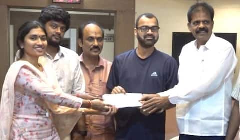 தாடி பாலாஜிக்கு 1 லட்சம் மருத்துவ உதவி: தயாரிப்பாளர் வழங்கினார்
