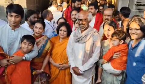 திருப்பதியில் குடும்பத்துடன் சாமி தரிசனம் செய்த ரஜினிகாந்த்