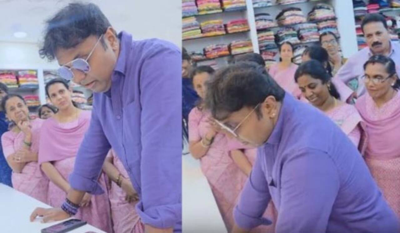ஜவுளிக்கடை ஊழியர்களுக்காக கும்கி பாடலை பாடி மகிழ்வித்த டி.இமான்