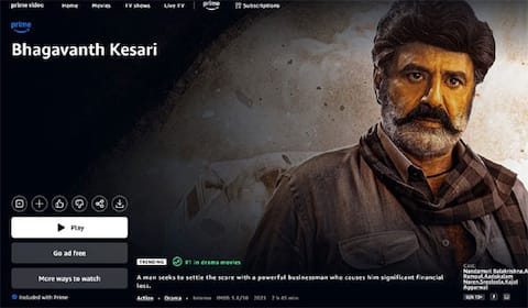 ஓடிடி டிரெண்டிங்கில் பகவந்த் கேசரி
