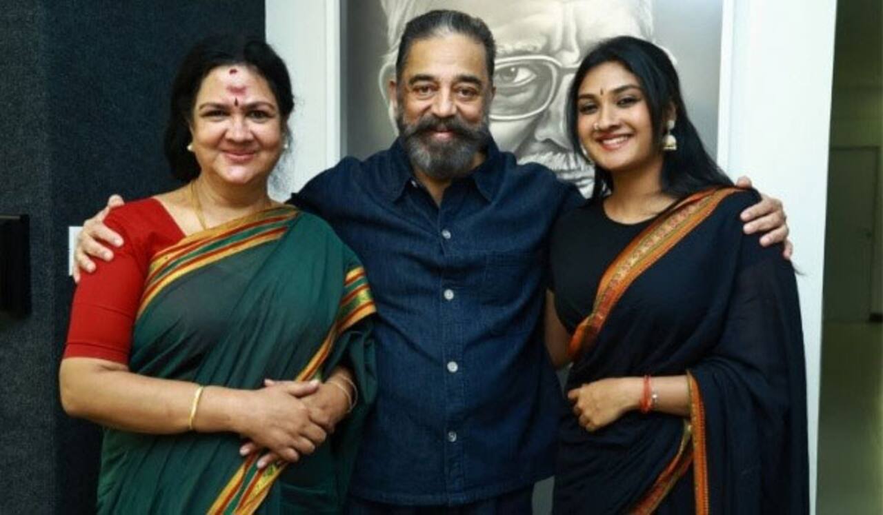 கமலை சந்தித்து ஆசி வாங்கிய ஊர்வசியின் மகள்