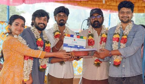 பாரத், சான்வீயின் புதிய பட படப்பிடிப்பு துவங்கியது