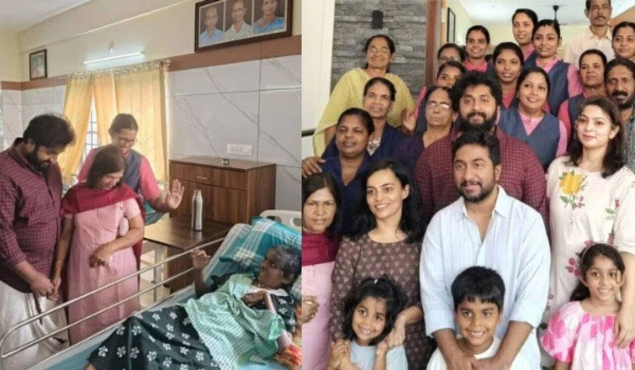ஆதரவற்றோர் இல்லத்திற்கு குடும்பத்துடன் சென்று உணவளித்து பாட்டு பாடி மகிழ்வித்த வினித் சீனிவாசன்