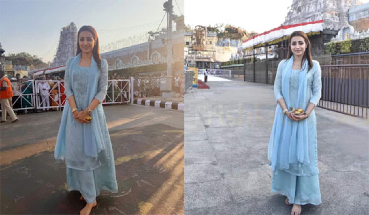 சிறந்த நாள் : திருப்பதியில் சாமி தரிசனம் செய்த திரிஷா நெகிழ்ச்சி
