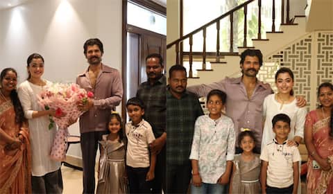 வருத்தப்பட்ட சிறுமியை அழைத்து விருந்து வைத்த விஜய் தேவரகொண்டா, ராஷ்மிகா