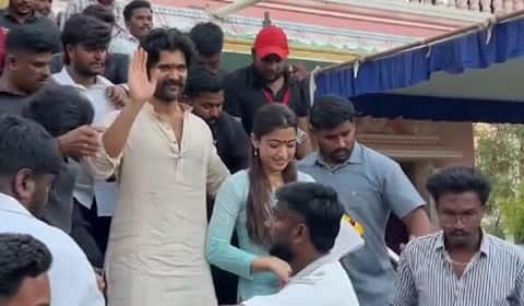 அனந்தபுரி ஆஞ்சநேயர் கோயிலில் விஜய தேவரகொண்டா, ராஷ்மிகா வழிபாடு
