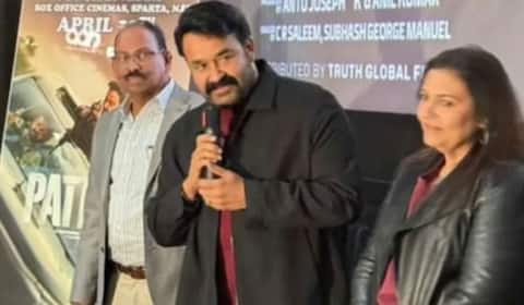 அமெரிக்காவில் மனைவியுடன் படம் பார்த்த மோகன்லால்