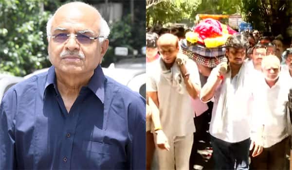 ஆர்பி சவுத்ரி உடல் நல்லடக்கம் : திரளாக வந்து திரையுலகினர் அஞ்சலி