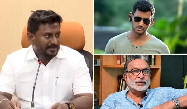 அமைச்சர் ராஜ் மோகனுக்கு செயலாளர் விஷால் எதிர்ப்பு, தலைவர் நாசர் வாழ்த்து