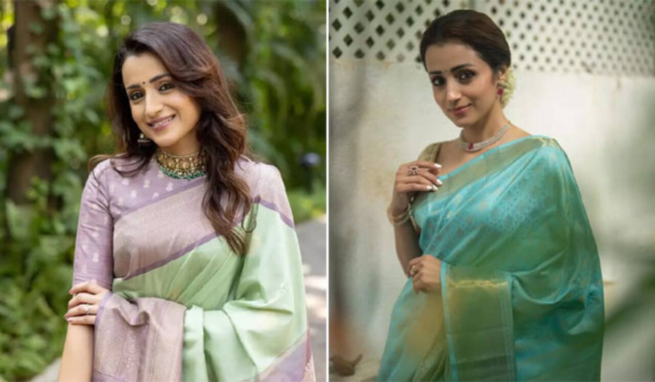 புடவைகள் மீது பிரியம் கொண்ட திரிஷா- ஆடை வடிவமைப்பாளர் ஹர் ஷேன்
