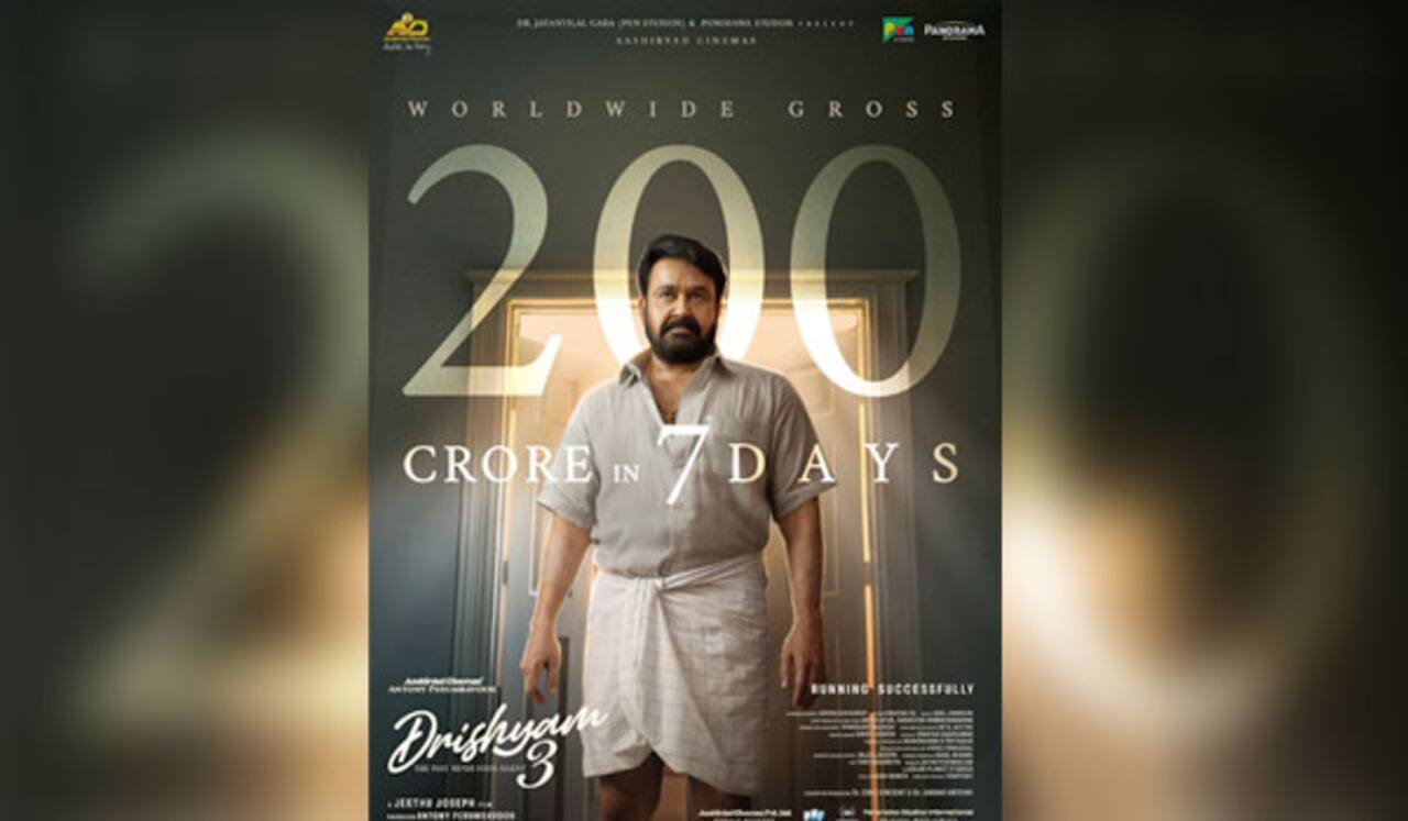 ஒரே வாரத்தில் ரூ.200 கோடி வசூலித்த ‛திரிஷ்யம் 3