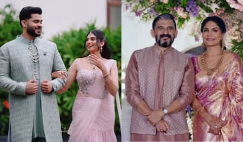 கொச்சியில் நடைபெற்ற ஆஷா சரத் இளைய மகள் நிச்சயதார்த்தம்