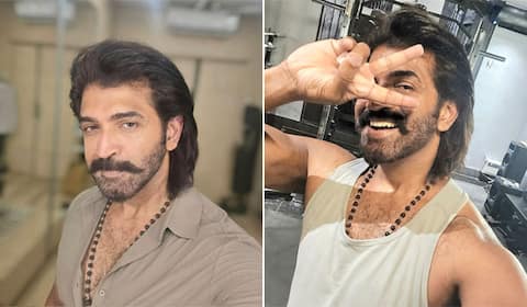 முறுக்கு மீசை, நீளமான முடி புதிய தோற்றத்தில் அருண் விஜய்!