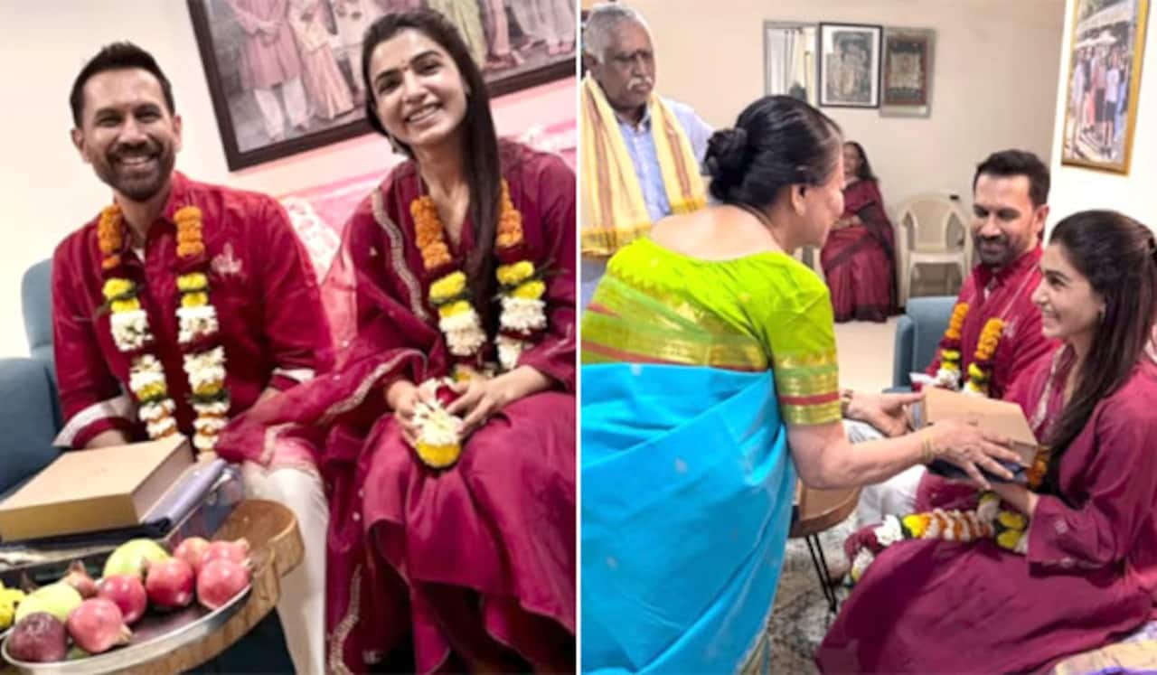 சமந்தாவுக்கு நடைபெற்ற பாரம்பரிய வளைகாப்பு நிகழ்ச்சி