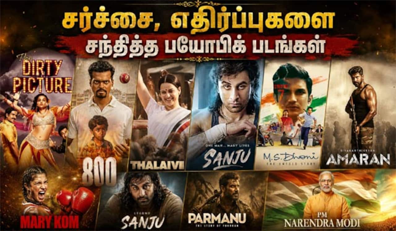 சர்ச்சை, எதிர்ப்புகளை சந்தித்த பயோபிக் படங்கள்