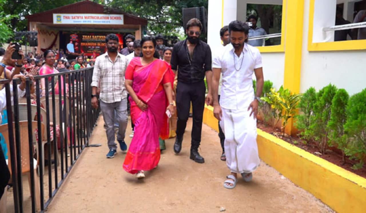 படித்த பள்ளிக்கு மூன்று மாடி கட்டடம் கட்டிக் கொடுத்த தனுஷ்