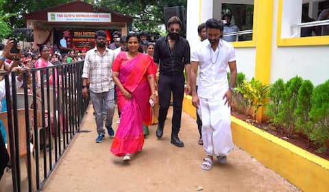 படித்த பள்ளிக்கு மூன்று மாடி கட்டடம் கட்டிக் கொடுத்த தனுஷ்