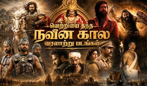 பிளாக்பஸ்டர் ஹிட் கொடுத்த நவீன கால வரலாற்று படங்கள்