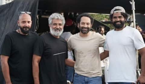 பஹத் பாசில் படப்பிடிப்பு தளத்திற்கு விசிட் அடித்த ராஜமவுலி