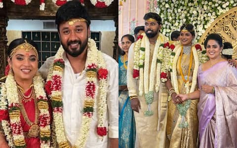 திருமண பந்தத்தில் இணைந்த டிவி பிரபலங்கள்
