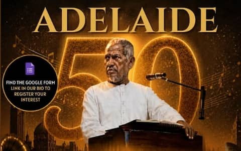 சினிமாவில் 50 ஆண்டுகள் இசைச்சேவை: ஆஸ்திரேலியாவில் இளையராஜாவுக்கு கவரவம்