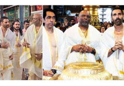 குருவாயூரப்பனை தரிசனம் செய்த அக்ஷய் குமார்