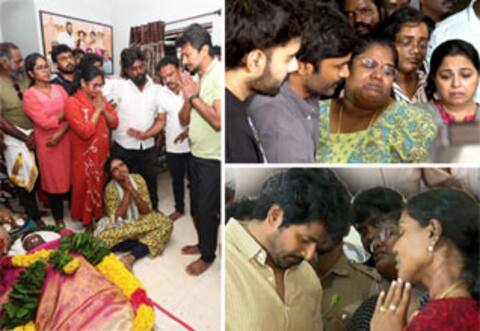 ரோபோ சங்கர் மறைவு : திரையுலகினர் அஞ்சலி