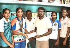 கபடி வீராங்கனை  கண்ணகி நகர் கார்த்திகாவுக்கு பைசன் படக்குழு 10 லட்சம் நிதி