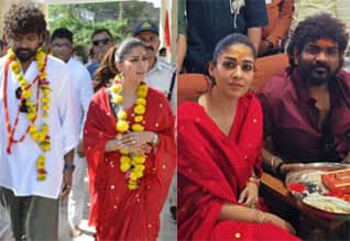 மகா காலேஸ்வரர் கோயிலில் நயன்தாரா, விக்னேஷ் சிவன் வழிபாடு