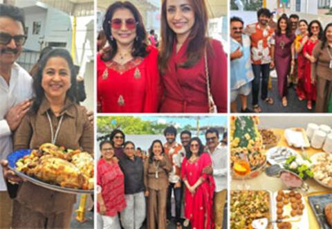 ராதிகா சரத்குமார் கொடுத்த கிறிஸ்துமஸ் லன்ச் விருந்து