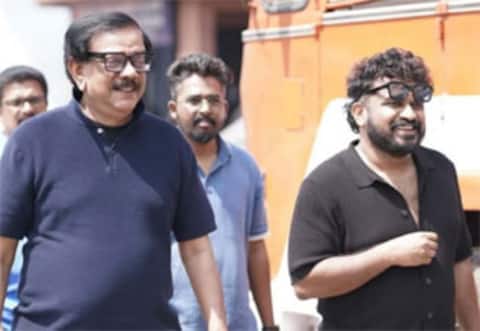 மோகன்லால் படப்பிடிப்பு தளத்திற்கு விசிட் அடித்த பிரியதர்ஷன்