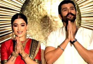 விஜய் தேவரகொன்டா - ராஷ்மிகா வரவேற்பு: தமிழ், கன்னடம், ஹிந்தி திரையுலகினர் ஆப்சென்ட்