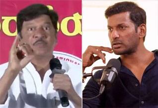 எம்ஜிஆர் பற்றி அவதூறு பேச்சு : தெலுங்கு நடிகருக்கு விஷால் கண்டனம்